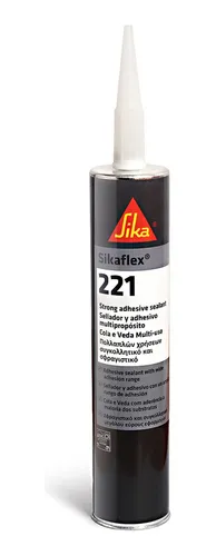 Silicona Adhesivo Poliuretano Sika Sikaflex 221 Gris Claro