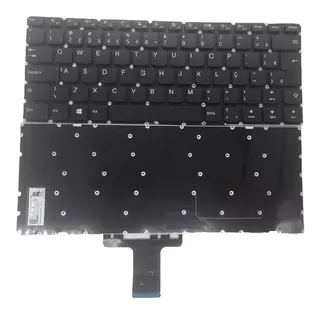 Teclado Para Notebook Lenovo Yoga 510-14 - Br Sem Iluminação Cor Preto