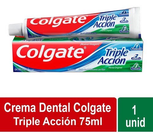 Crema Dental Colgate Tr. Acción - mL a $68