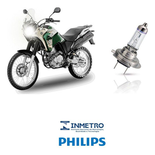 Lâmpada Philips Xtreme Vision H7 Yamaha Xtz 250 Tenere 11-13