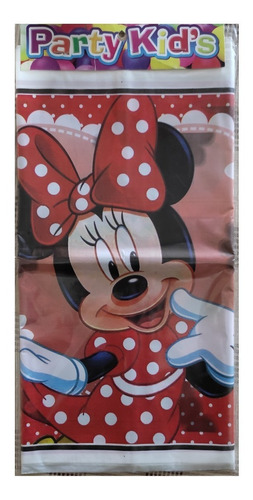 Minnie Mouse Mimi Roja Set 1 Mantel Rectangular Tablon 2 Mts