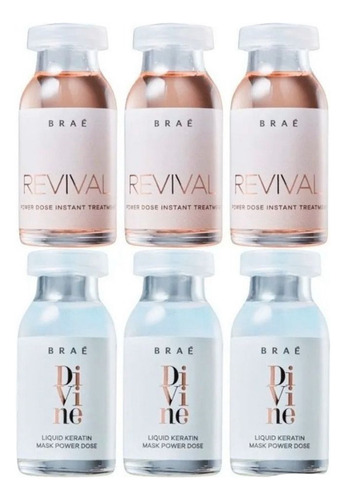 Ampolas Kit Power Dose Revival + Divine Braé - 6x13ml