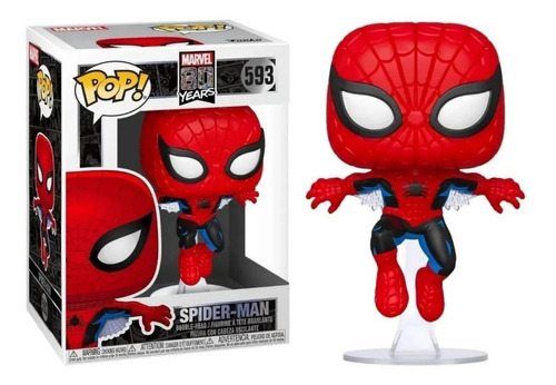 Funko Pop #593 Spiderman - Marvel 80th - 100% Original