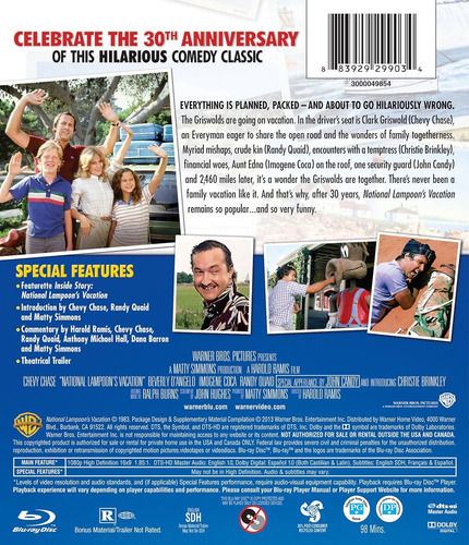 Vacation 30th Anniversary Blu-ray (Usado)