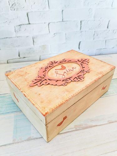 Cajas De Té Madera Decorada Alhajero 6 Reparticiones Móviles