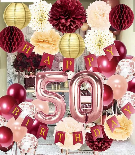 Decoraciones De 50 Cumpleaños Para Hombres Y Mujeres