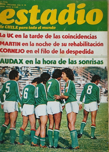 Revista Estadio N°1770 Póster De Green Cros 77(ee77