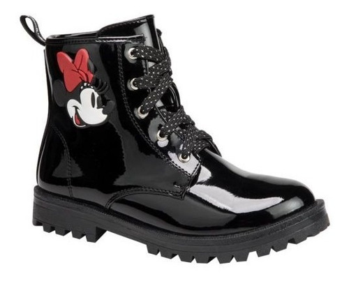 Bota Hiker Minnie Para Niña Color Negro