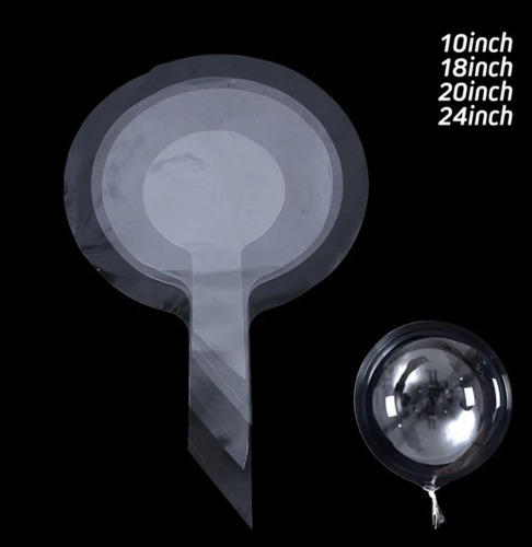 Globo Bobo Transparente 18 -45cm