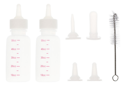 1 Juego De Biberones Pequeños De 50 Ml Para Mascotas Recién