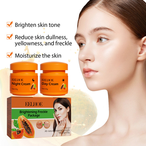 Crema De Día Y Noche De Papaya Para Eliminar Las Manchas Osc
