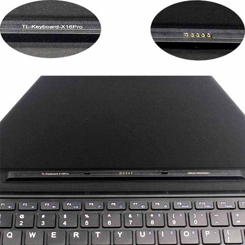 For Teclast X16 Pro Leather Case With Magnetic Suction Keybo