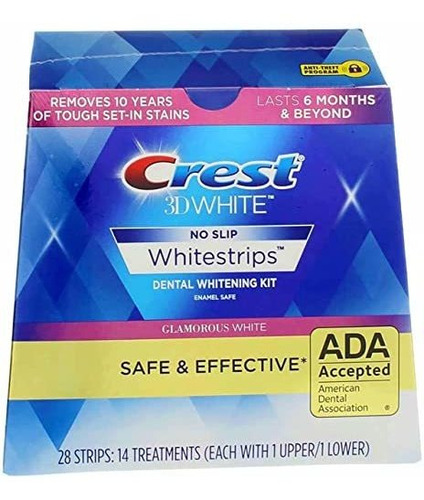 Crest 3d Whitestrips Glamorous White 28 Unidades (paquete De