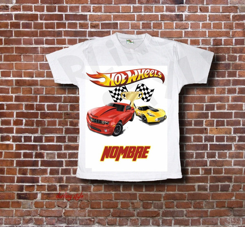 Hot Wheels Para Tu Camiseta, Ideal Para Cumpleaños