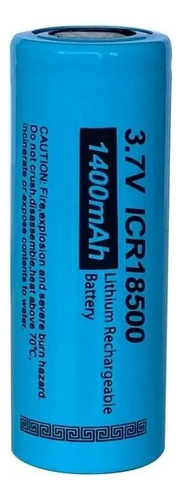 Pila 18500 3.7v 1400mah Bateria Li-ion Recargable 18x50mm