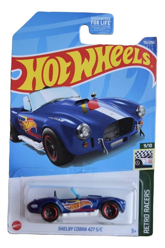 Hot Wheels 2022 (h) Retro Racers 152/250 - Shelby Cobra 427