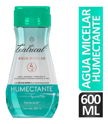 Agua Micelar  Humectante X600ml Teatrical