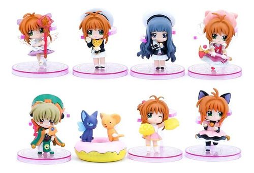Sakura Card Captor Set De 8 Figuras 5 A 7 Cm De Alto