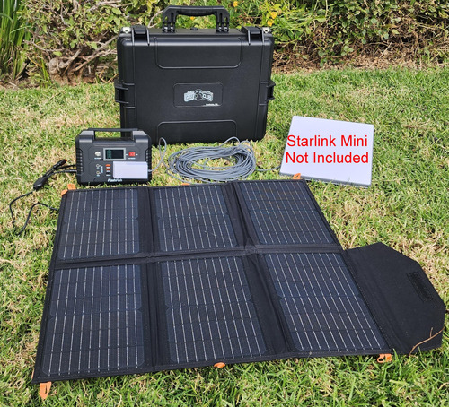 Mini Estuche Starlink Kit Internet Móvil Batería Solar