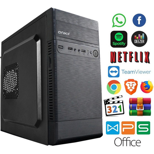Computador Fácil Intel Core I3 4gb Ddr3 Hd 320 Gb