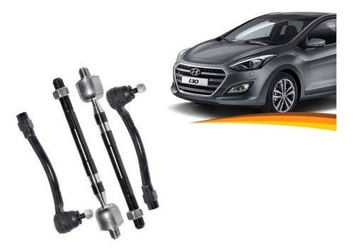 Brazo Axial Para Hyundai I30 2012 2016 + Terminales Kit X 4