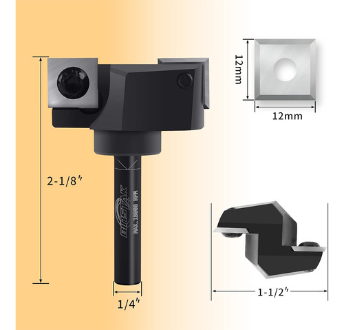 Broca Cnc Enrutador De Superficie Spoilboard, Vástago ...