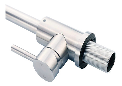 Grifo Mezclador Monomando Tecnolam Tec127ss Acabad Satinado.