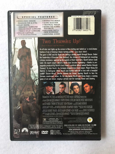 Enemy At The Gates Pelicula Dvd Fisico (Usado)