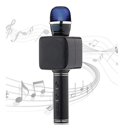 Ligera Usb Micrófono De Karaoke Micrófono Bluetooth Luces