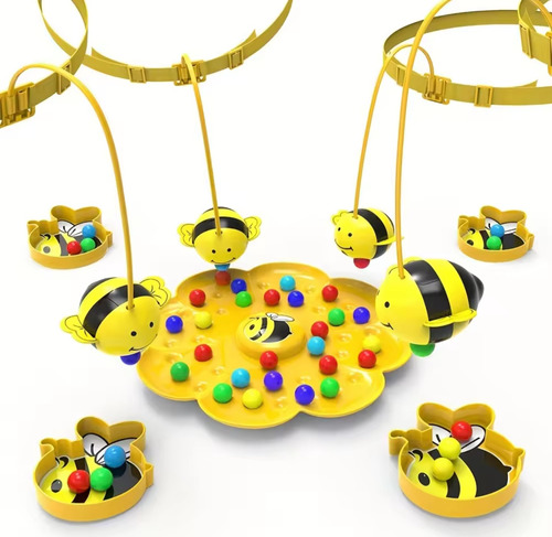 Juego De Mesa Pesca De Polen Con Abejas Didáctico Para Niños