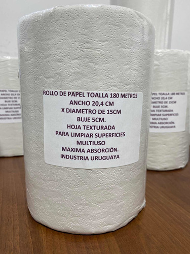 Papel Toalla Cocina,baño Máxima Absorción 180 Metros