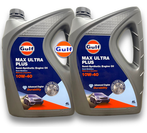 Aceite Gulf 10w40 Semisintetico X 2 Nafta Diesel 8 Litros