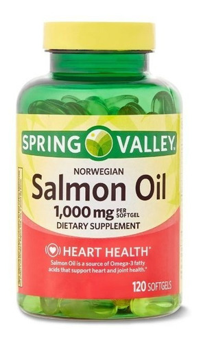 Omega 3 De Salmón 120 Cps + Epa Dha Aceite Salmon Oil 1000mg Sabor Neutro