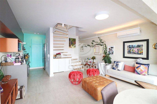 Apartamento Duplex Com 1 Dormitório À Venda, 72 M² Por R$ 1.595.000 - Pinheiros - São Paulo/sp - Ad0007