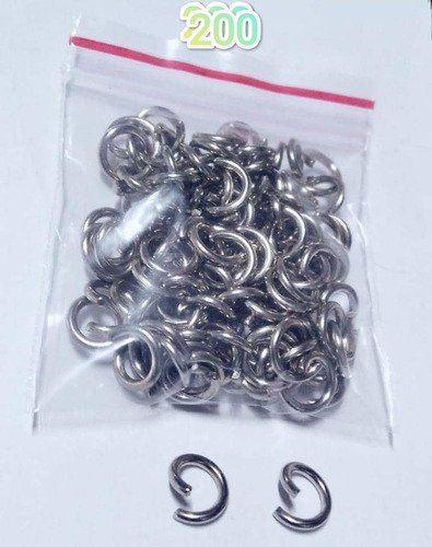 Aro Cero Nikel 5mm Para Llavero Pack 200