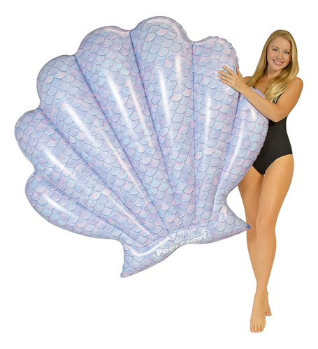 Isla Jumbo De Concha De Sirena - 60 X 69 De Poolcandy. Incre