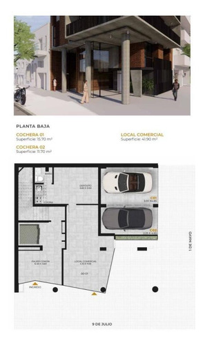 Imagen 13 de 25 de Venta Departamento 1 Dormitorio 9 De Julio 500 - Barrio Martin