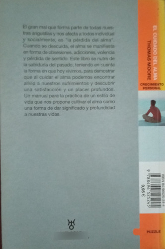 El Cuidado Del Alma - Thomas Moore (Usado)