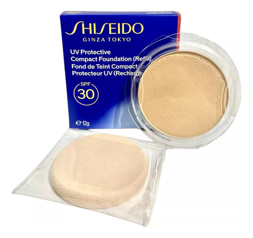 Base de maquiagem em pó Shiseido Pó Compacto Uv Protective Refil Shiseido Sp20 Light Beige Pó Compacto Uv Protective tom sp60 medium beige - 12g