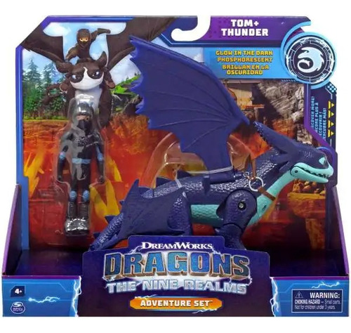 Dragons Los Nueve Reinos Tom & Thunder The Nine Realms Azul