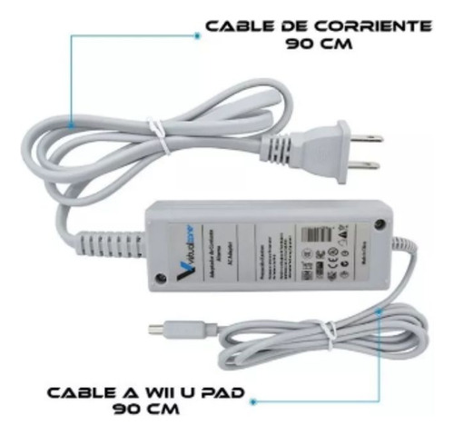 Cargador Compatible Con Gamepad Wii U