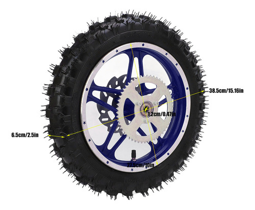 . Conjunto De Rueda Trasera De 2.510 Pulgadas Con Cojinete