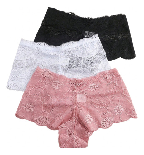 Pack De 3 Cachetero De Encaje Sexy