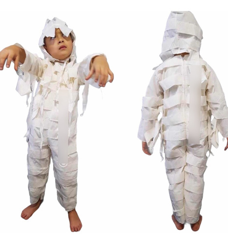 Disfraz De Momia Tipo Clásico Halloween Niños Niñas