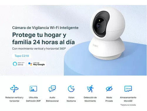 TP-Link Tapo C210 Cámara de seguridad Wifi 2k 3mp