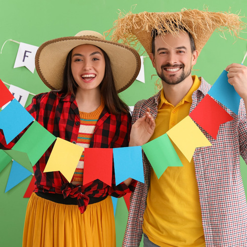 Bandeirinhas Festa Junina 100 Metros Promoção Atacado