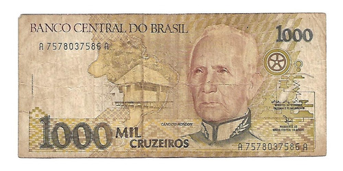 Brasil 1000 Cruzeiros. 1990. Pick 231. B. Usado.