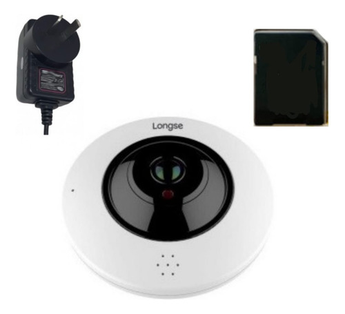 Cámara Seguridad Ip Ojo De Pez Wifi 360 4mp Poe Ir Sd Onvif