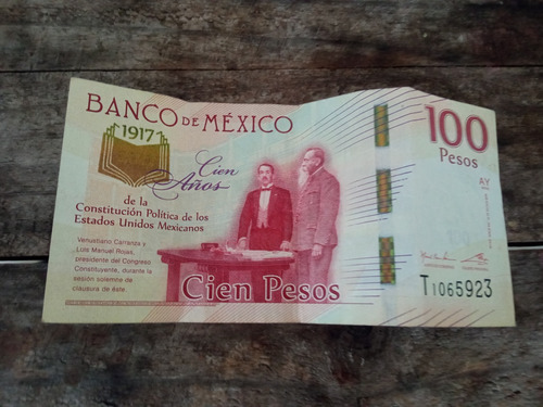 Billete Conmemorativo 100 Pesos 