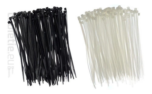 Tie Wrap 12x4,8mm 30cm Blanco Y Negro